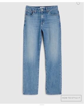 Madewell size 27 the Curvy Dean Easy Straight Jean.